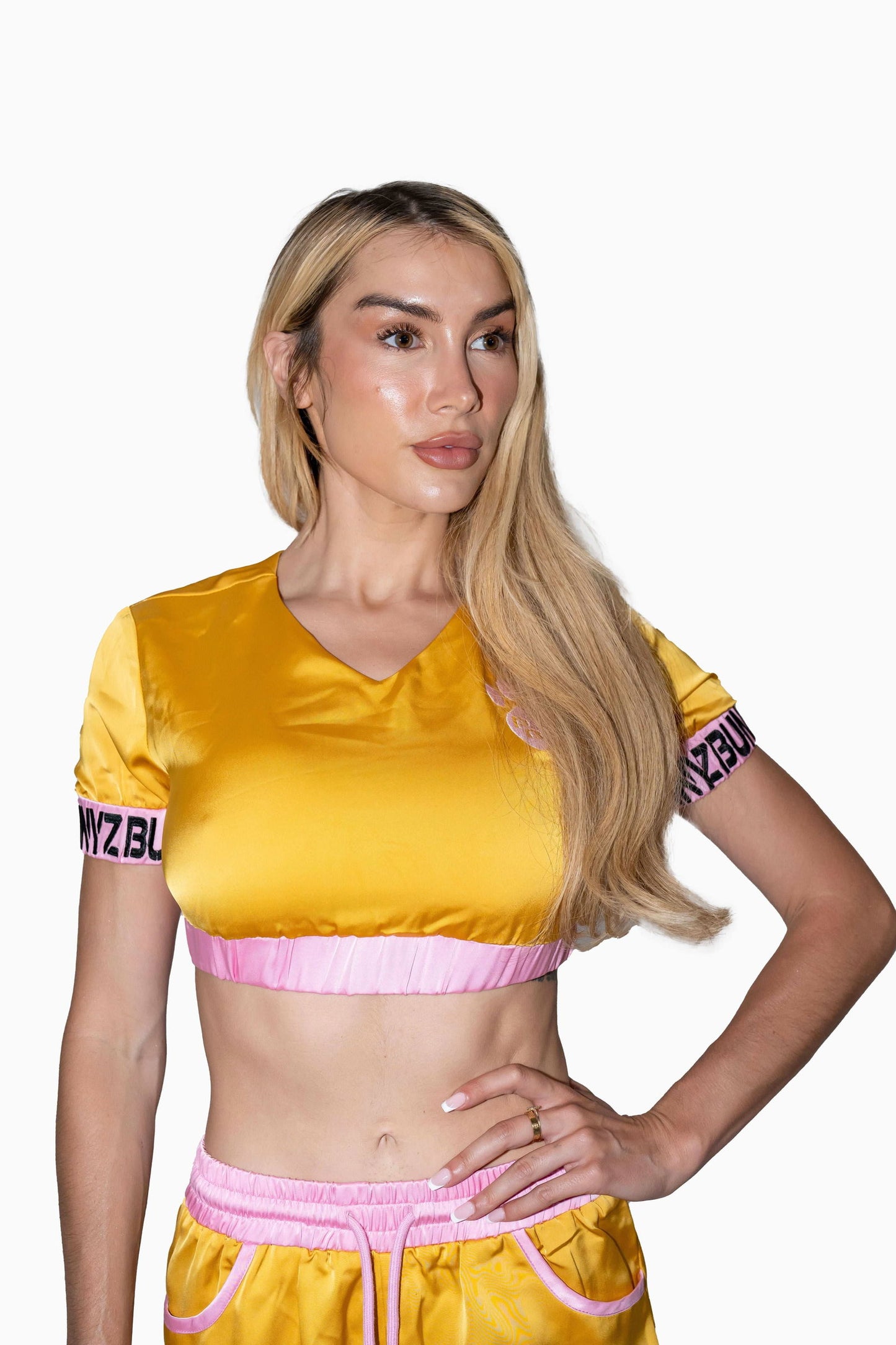 Power Intensity Nylon Crop Top - Powerbunnyz